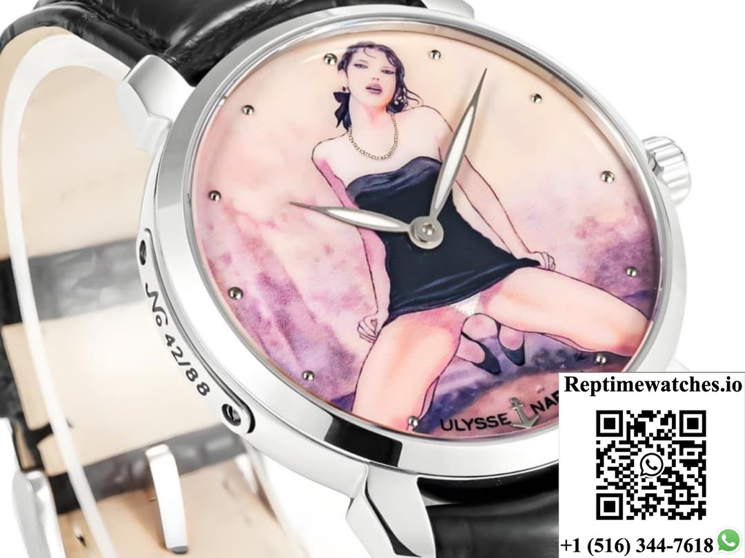 Ulysse Nardin Classico 3203-136LE-9B FL factory crocodile leather strap