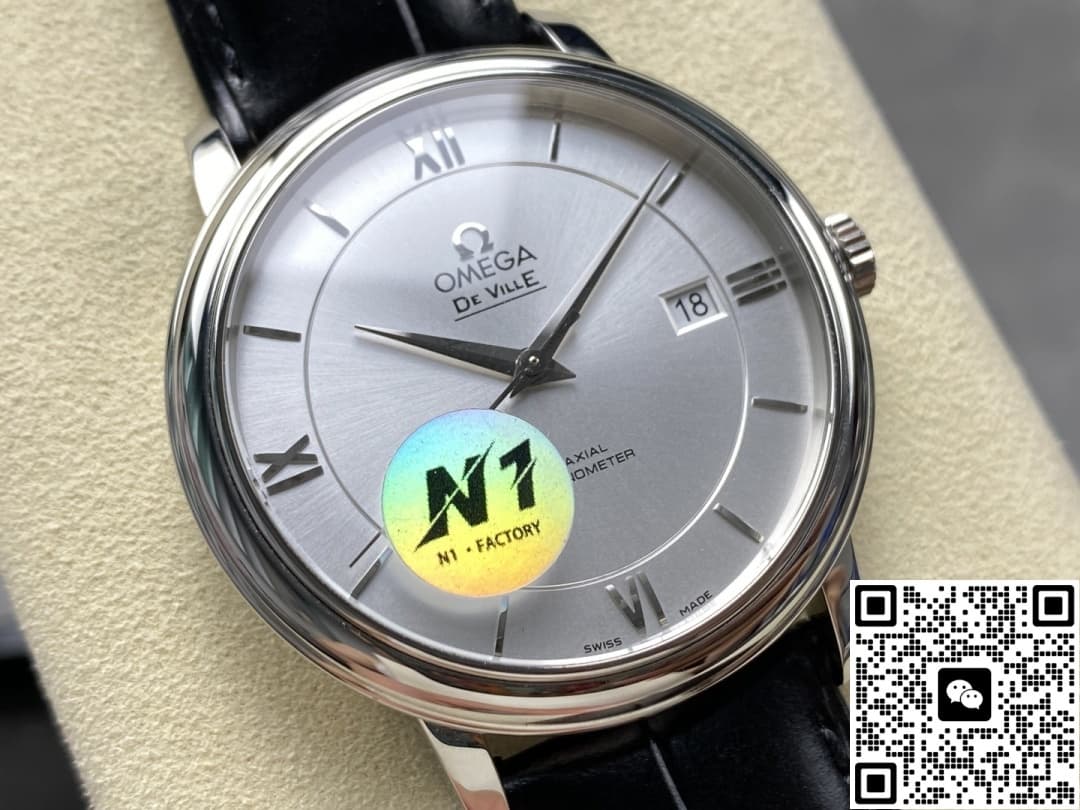 Omega De Ville 424.13.40.20.02.001 N1 factory silver dial