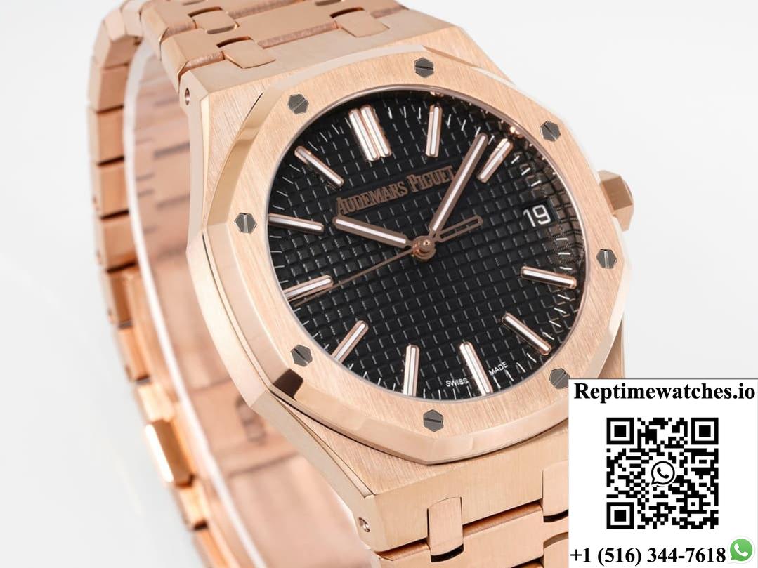 AP Royal Oak 15510OR.OO.1320OR.04 APS Factory Black Dial