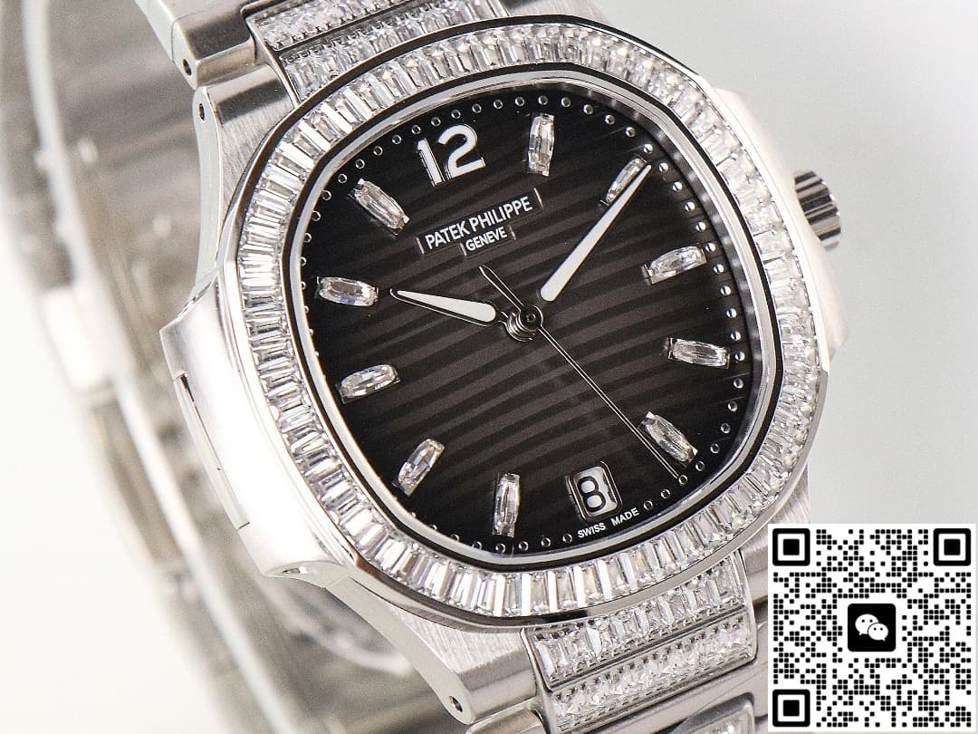Patek Philippe Nautilus 7014-1G-001 GR Factory Diamond Strap