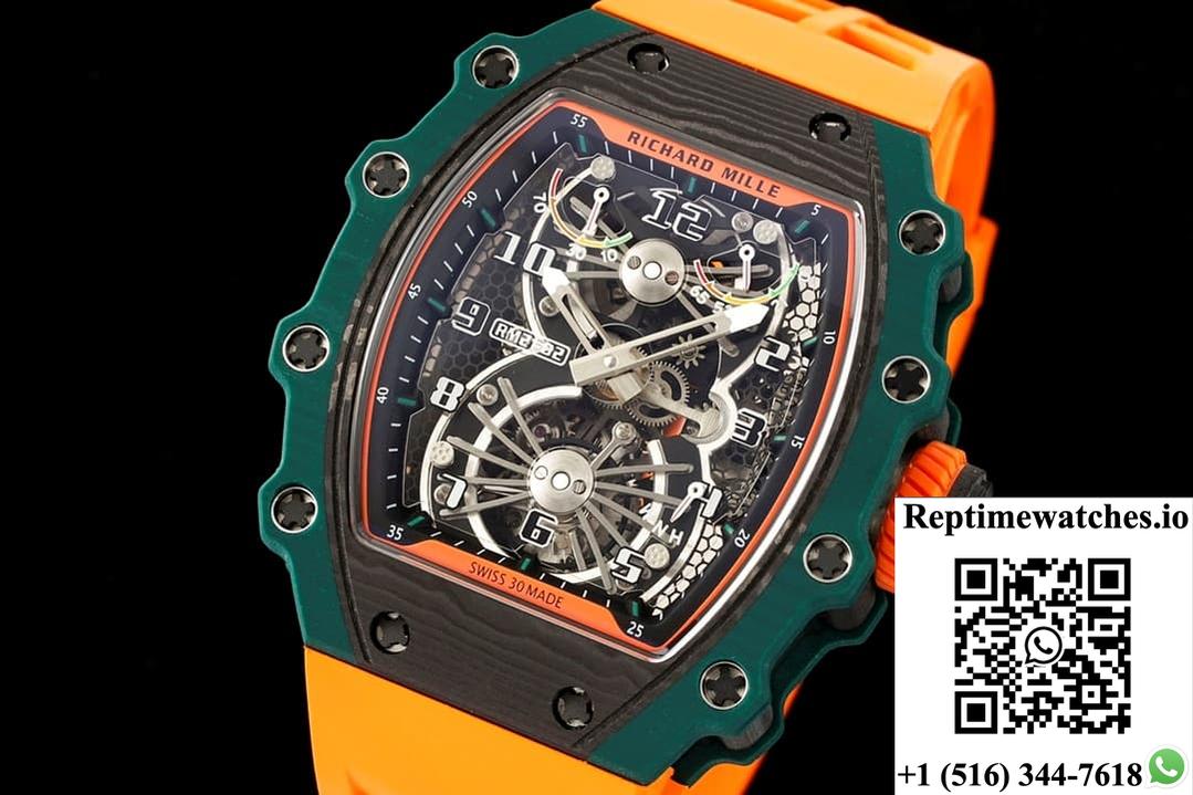 Richard Miller RM21-01 NEW Factory Tourbillon Green Case