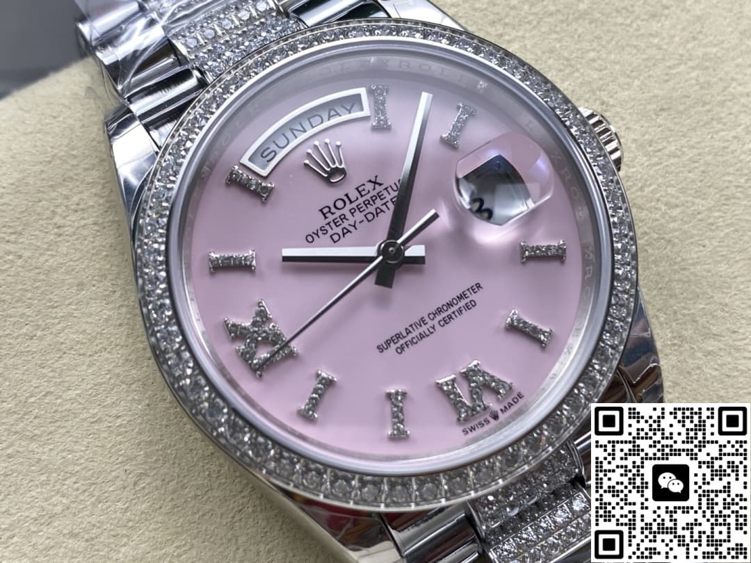 Rolex Day-Date M128349RBR-0017 8+ Factory Diamond Bezel