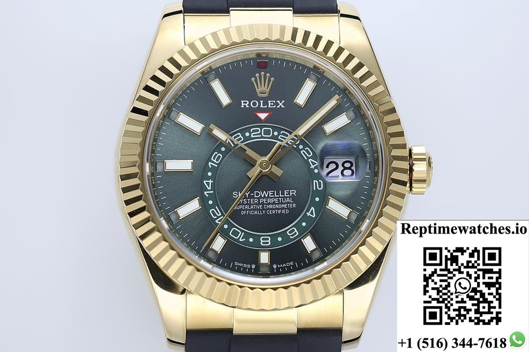 Rolex Sky-Dweller 336238-0004 ZF Factory Rubber Strap