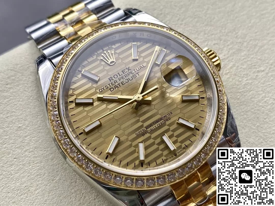 Rolex Datejust M126283rbr-0025 VS Factory Date Display