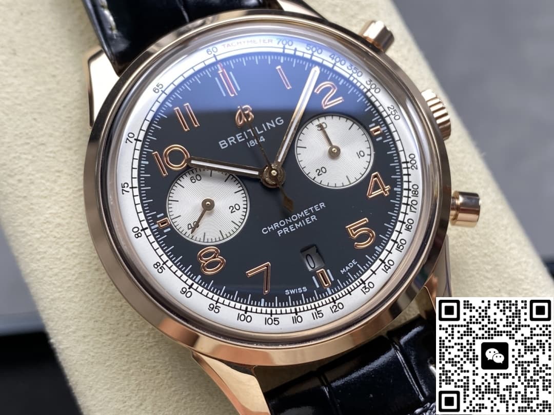 Breitling Premier AB0118A21B1X1 BLS factory leather strap