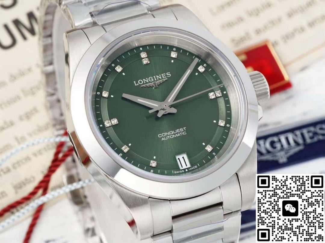Longines Sports L3.430.4.07.6 AF Factory Green Dial