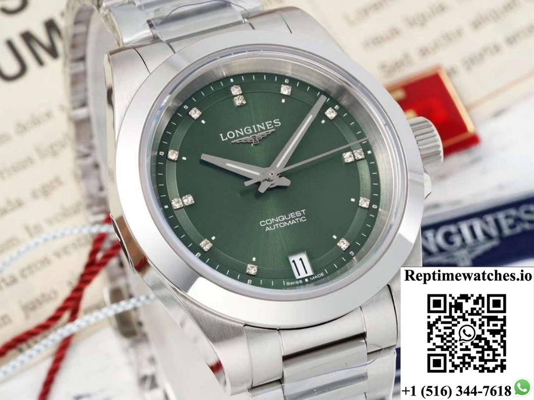 Longines Sports L3.430.4.07.6 AF Factory Green Dial