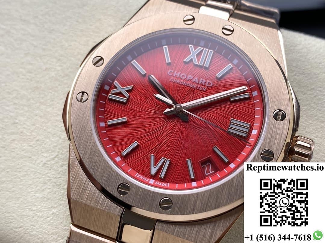 Chopard Snow Mountain Pride 295363-5014 Gh Factory Red Dial-Rep Time Watches