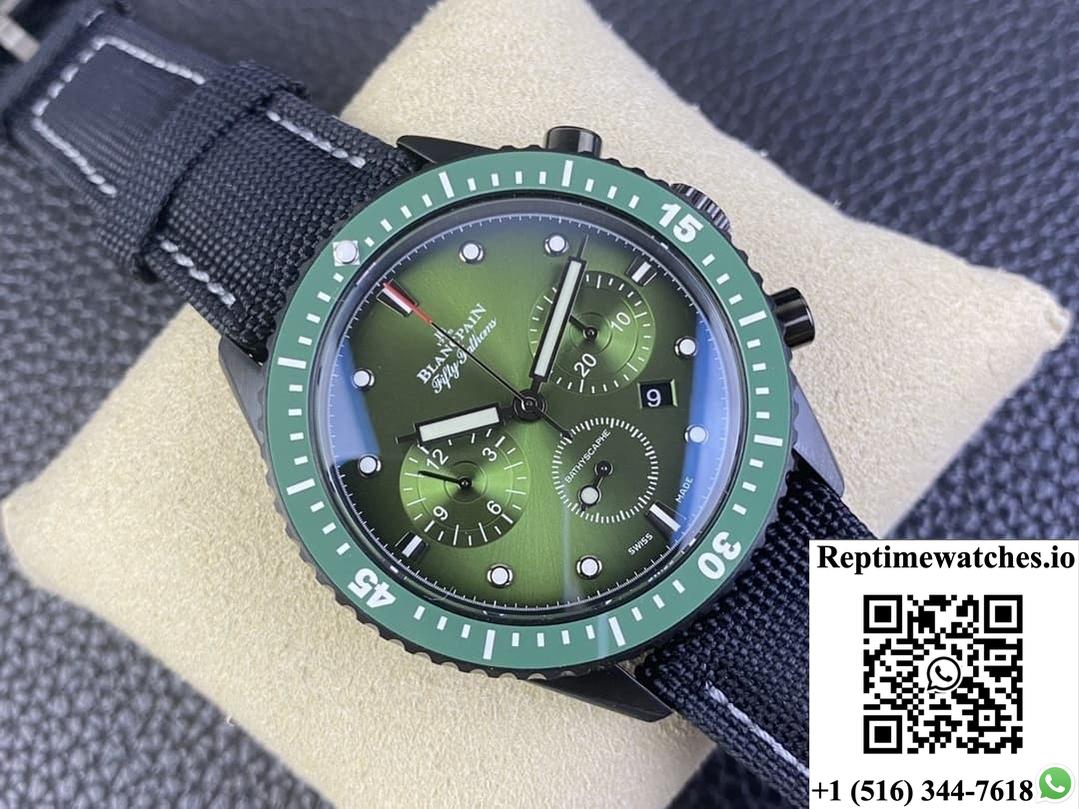 Blancpain Fifty Fathoms 5200-0153-B52A Gs Factory Green Dial-Rep Time Watches