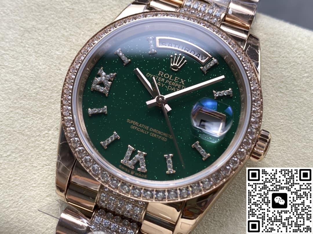 Rolex Day-Date M128345rbr-0069 8+ Factory Diamond Dial