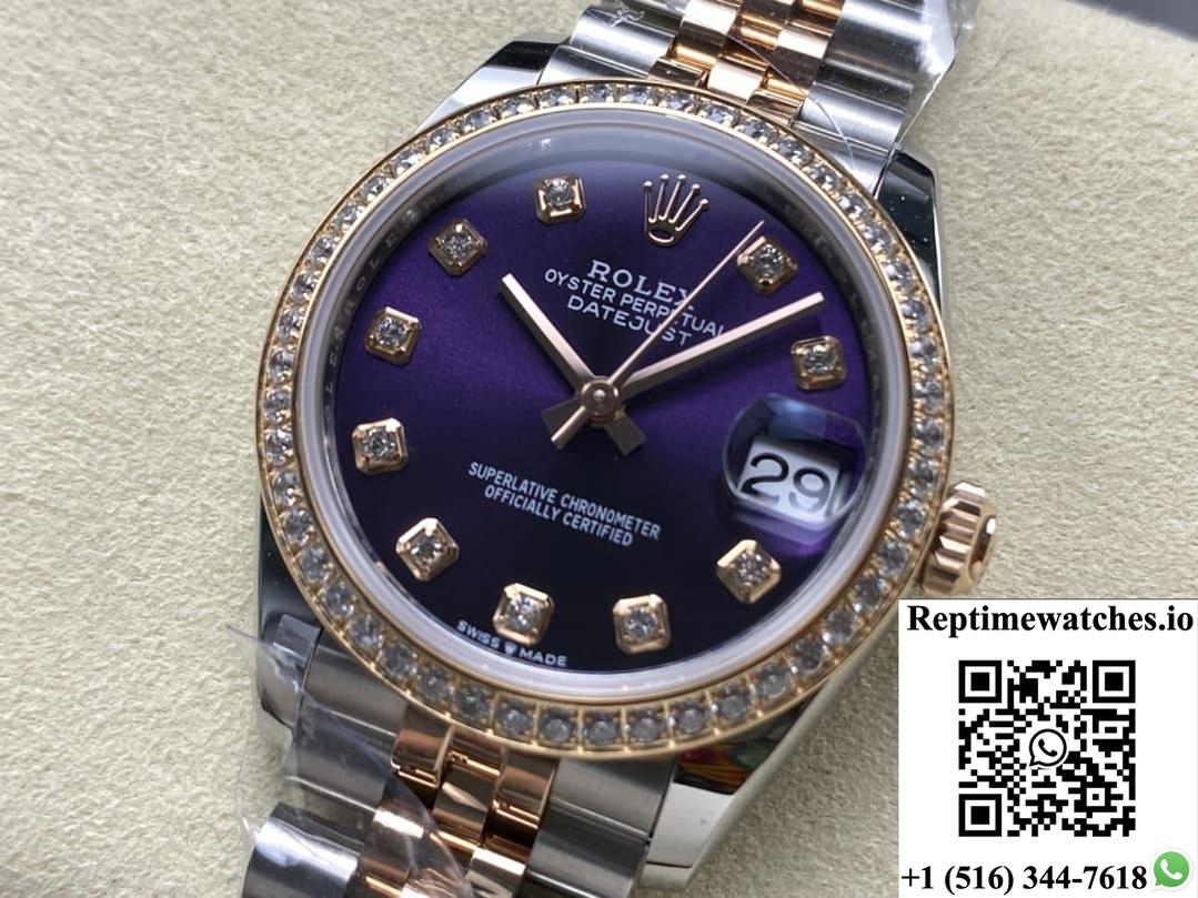 Rolex Datejust M279381RBR-0015 AR Factory Diamond Bezel