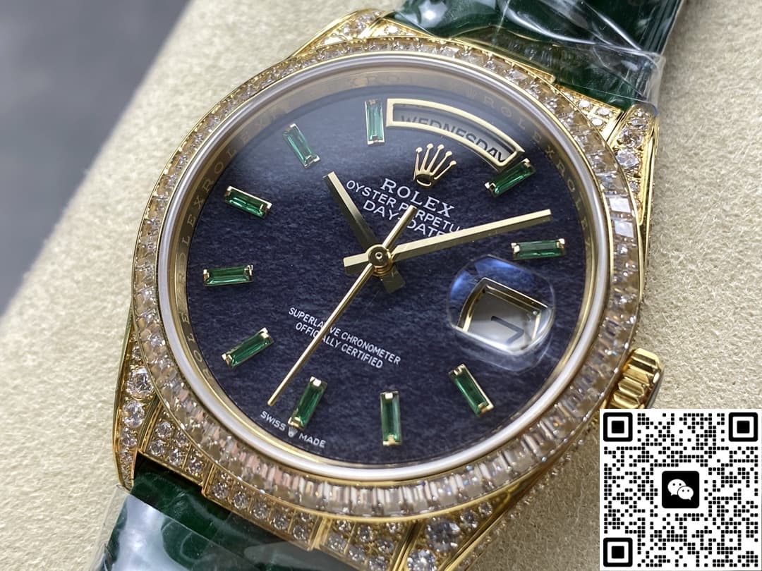 Rolex Oyster Perpetual 128455TBR 8+ Factory Diamond Bezel