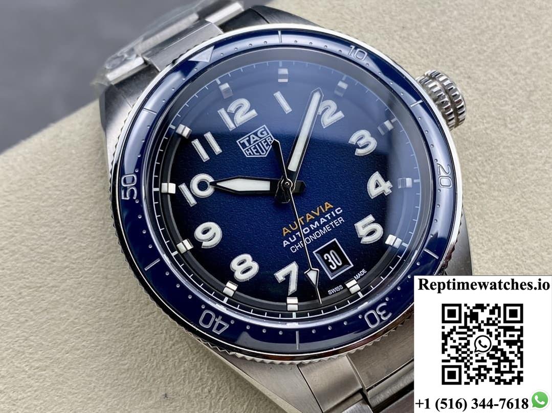 Tag Heuer Autavia Wbe5116.Eb0173 Blue Dial-Rep Time Watches