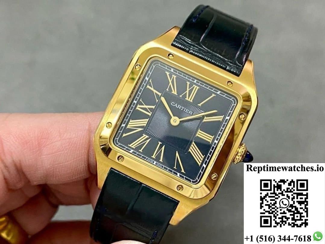 Cartier Santos WGSA0077 F1 factory gold color case