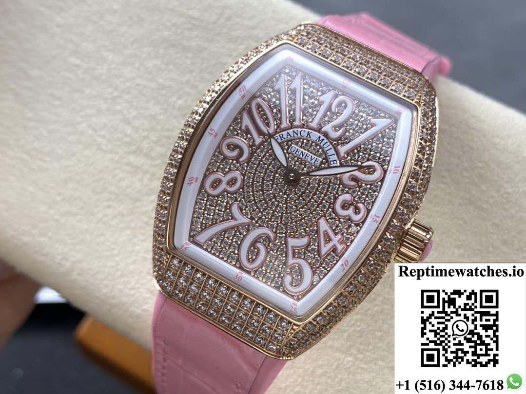 Franck Muller Ladies’Collection V 32 Sc At Fo D Cd Abf Factory Diamond Dial-Rep Time Watches