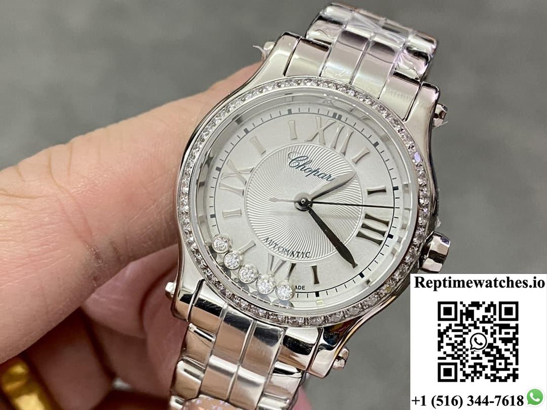 Chopard Happy Sport 278608-3004 Diamond Bezel-Rep Time Watches