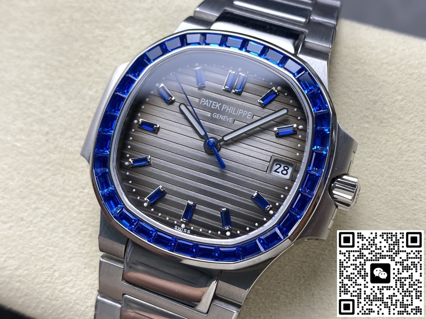 Patek Philippe Nautilus 5711 GR Factory Stainless Steel Strap