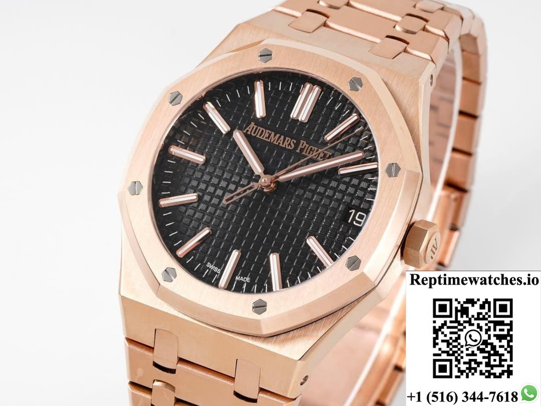 AP Royal Oak 15510OR.OO.1320OR.04 APS Factory Black Dial