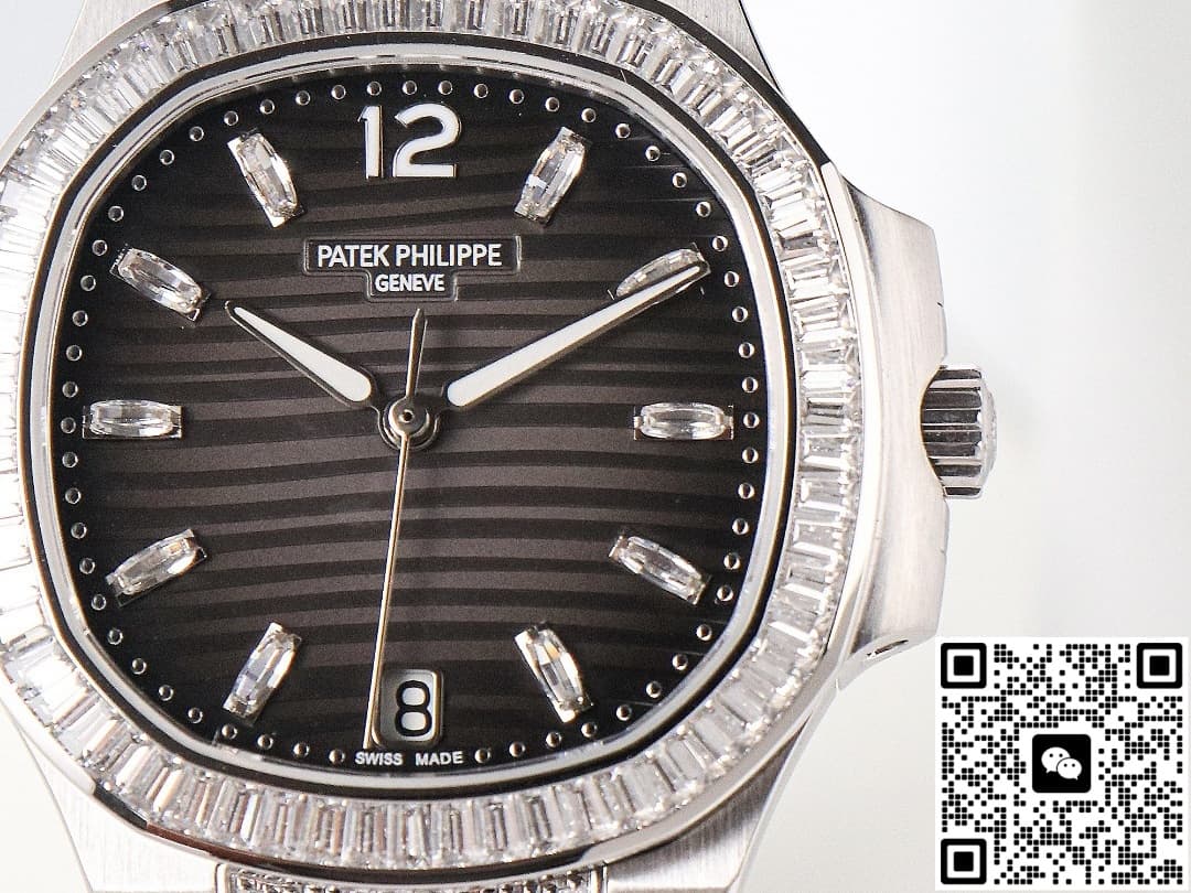 Patek Philippe Nautilus 7014-1G-001 GR Factory Diamond Strap