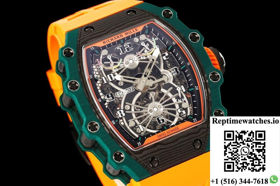 Richard Miller RM21-01 NEW Factory Tourbillon Green Case