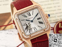 Cartier Santos WJSA0018 AF factory diamond bezel