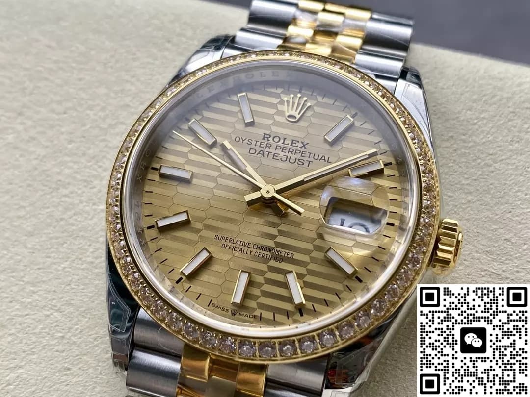 Rolex Datejust M126283rbr-0025 VS Factory Date Display