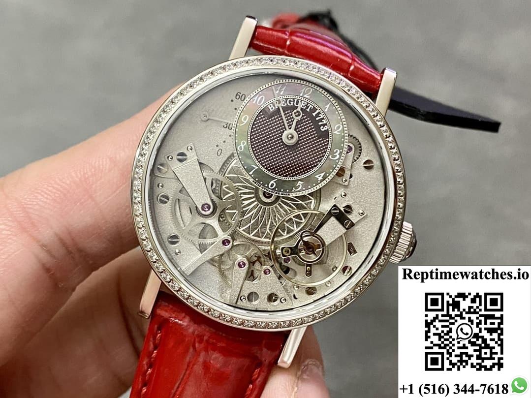 Breguet Heritage 7038Bb-1T-9V6-D00D Zf Factory Diamond Bezel-Rep Time Watches