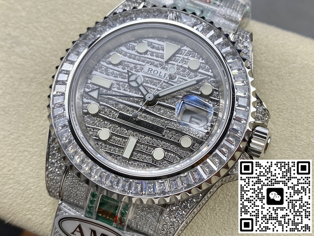 Rolex GMT Master 116769TBR-74780B AMG factory diamond bezel