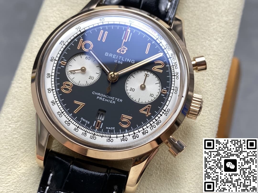 Breitling Premier AB0118A21B1X1 BLS factory leather strap