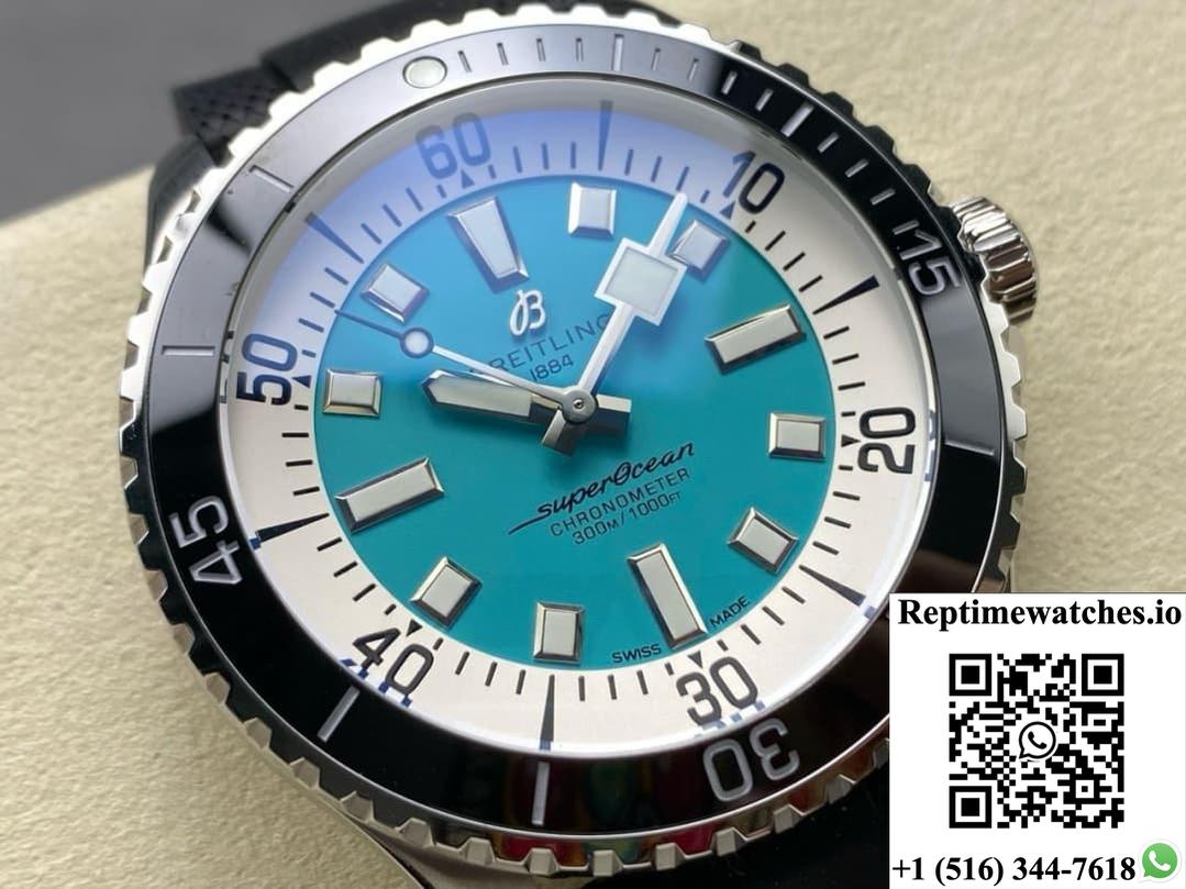 Breitling Superocean A17376211L2S1 TF Factory Light Blue Dial