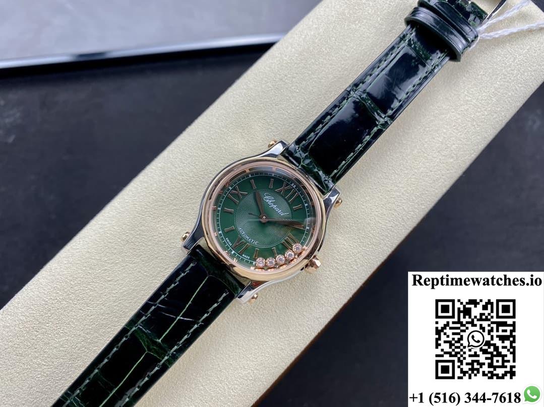 Chopard Happy Sport 278573-6032 Yf Factory Green Dial-Rep Time Watches