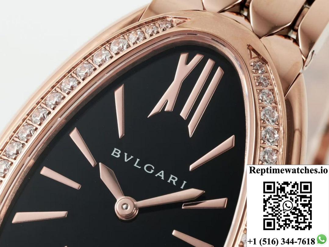 Bvlgari Serpenti 103453 Bv Factory Rose Gold Color Case-Rep Time Watches