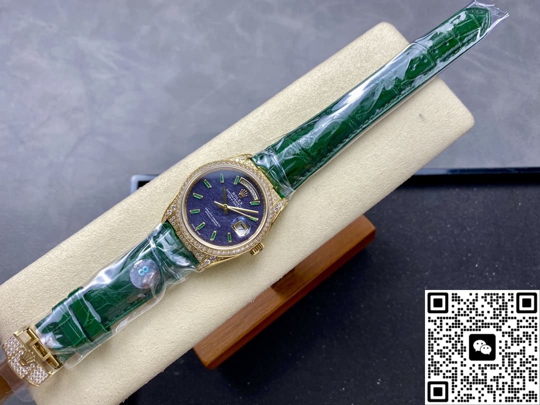 Rolex Oyster Perpetual 128455TBR 8+ Factory Diamond Bezel