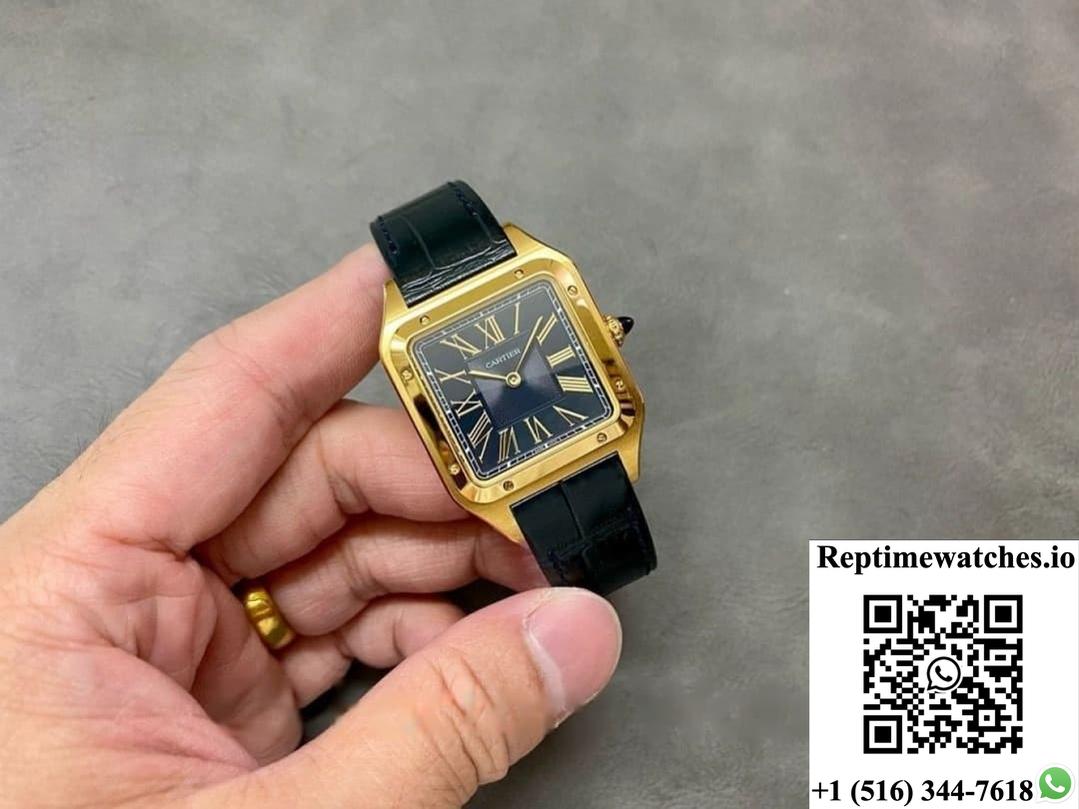 Cartier Santos WGSA0077 F1 factory gold color case