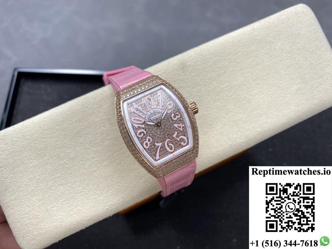 Franck Muller Ladies’Collection V 32 Sc At Fo D Cd Abf Factory Diamond Dial-Rep Time Watches