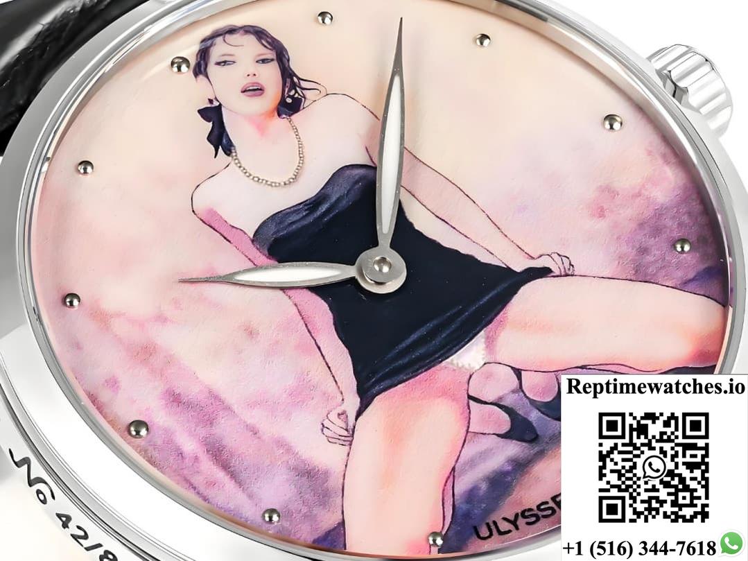 Ulysse Nardin Classico 3203-136LE-9B FL factory crocodile leather strap