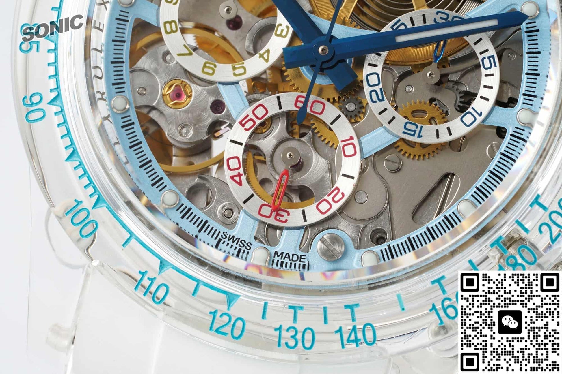 Rolex Cosmograph Daytona Sonic Factory Crystal Case