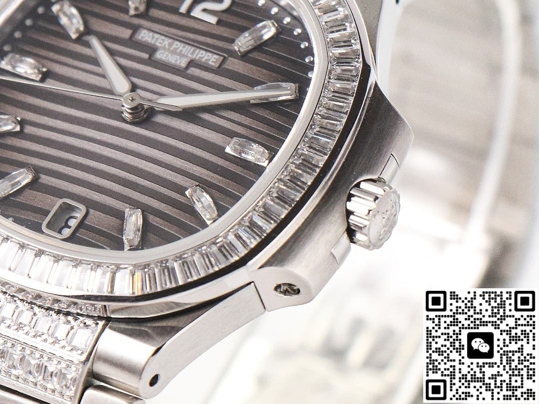 Patek Philippe Nautilus 7014-1G-001 GR Factory Diamond Strap