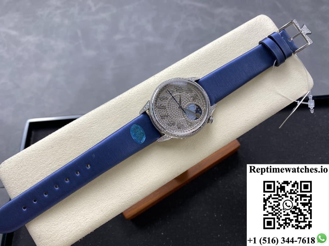 Vacheron Constantin Égérie 8006F-000G-B499 Yms Factory Diamond Dial-Rep Time Watches