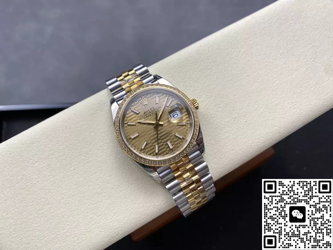 Rolex Datejust M126283rbr-0025 VS Factory Date Display