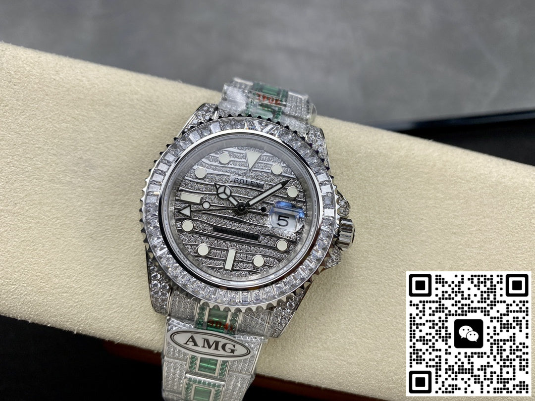 Rolex GMT Master 116769TBR-74780B AMG factory diamond bezel