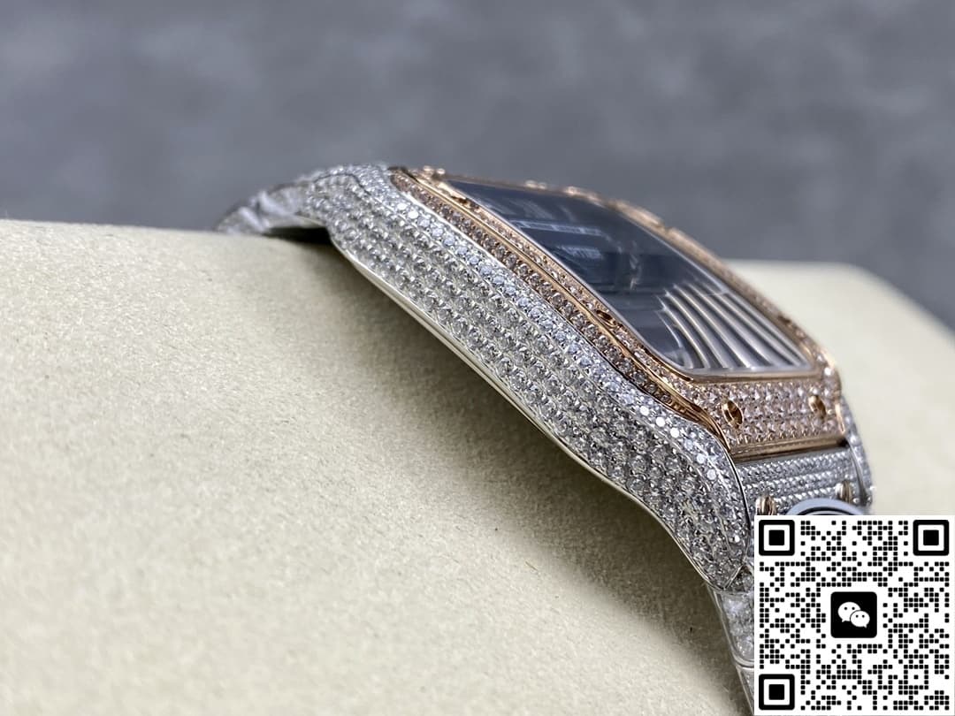 Cartier Santos W2SA0020 AMG factory blue dial
