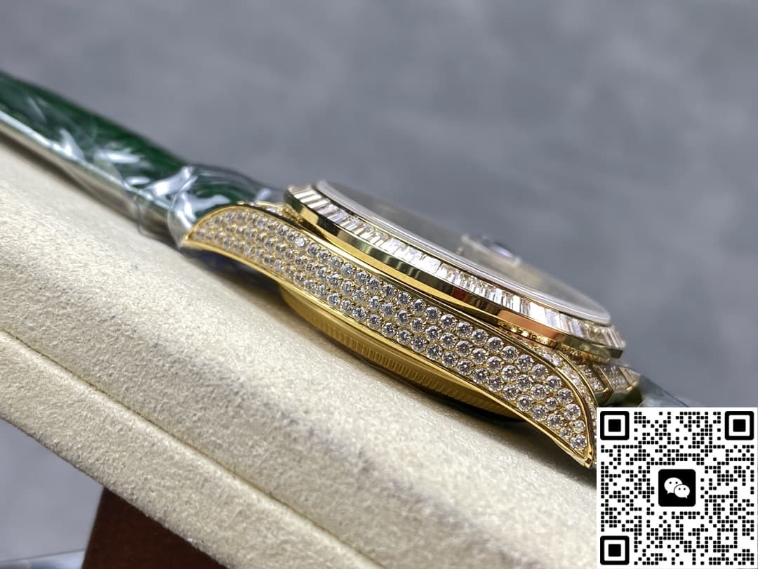 Rolex Oyster Perpetual 128455TBR 8+ Factory Diamond Bezel