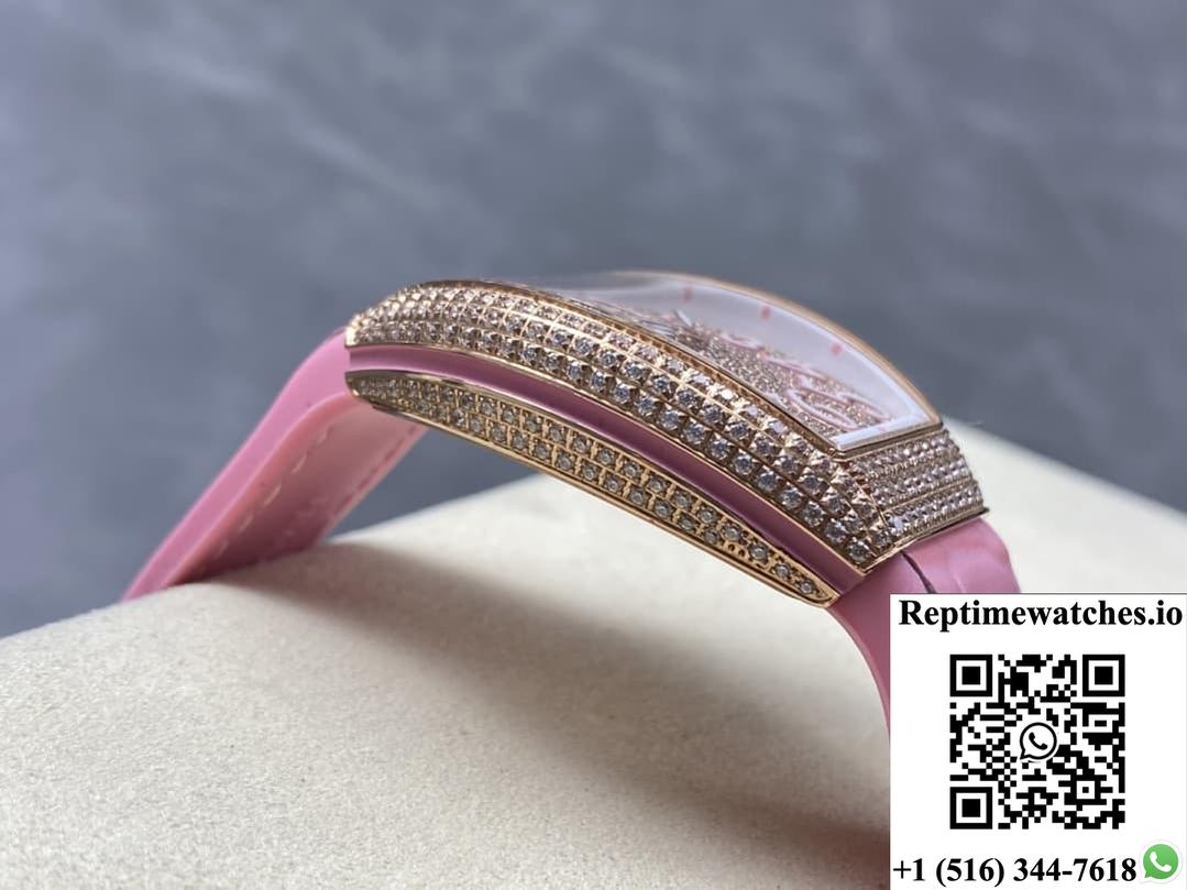 Franck Muller Ladies’Collection V 32 Sc At Fo D Cd Abf Factory Diamond Dial-Rep Time Watches
