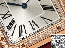 Cartier Santos WJSA0018 AF factory diamond bezel