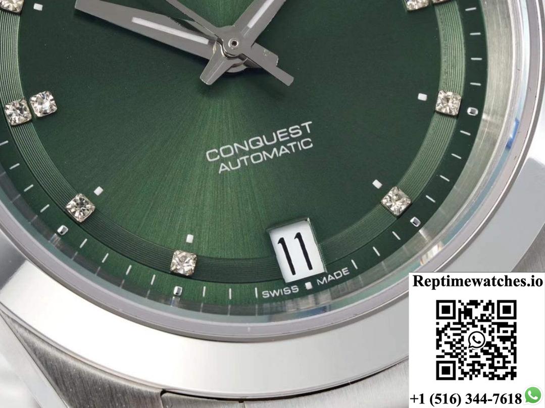 Longines Sports L3.430.4.07.6 AF Factory Green Dial