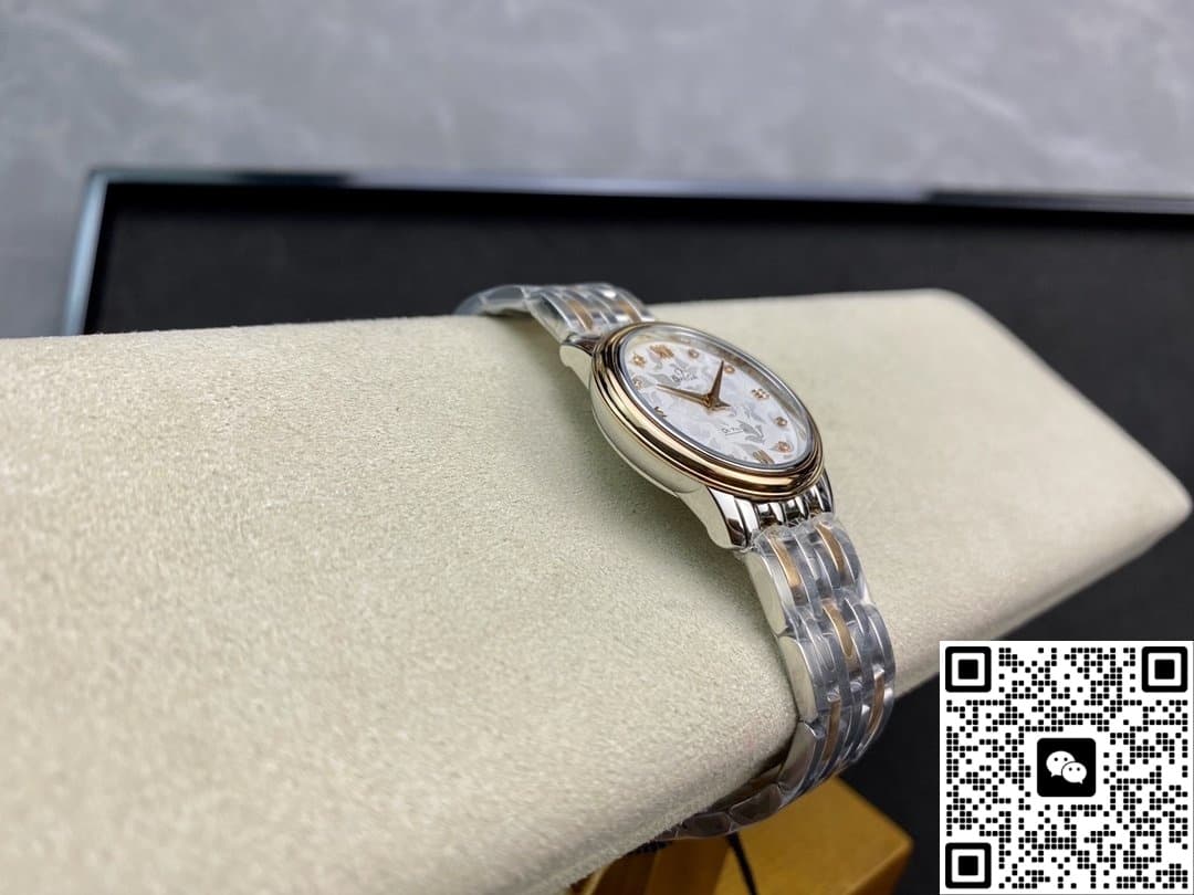 Omega De Ville 424.20.27.60.52.002 3S factory two-color strap