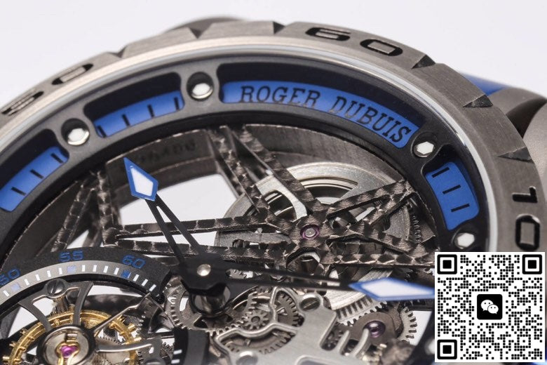 Roger Dubuis Excalibur RDDBEX0479 NEW Factory Tourbillon Rubber Strap