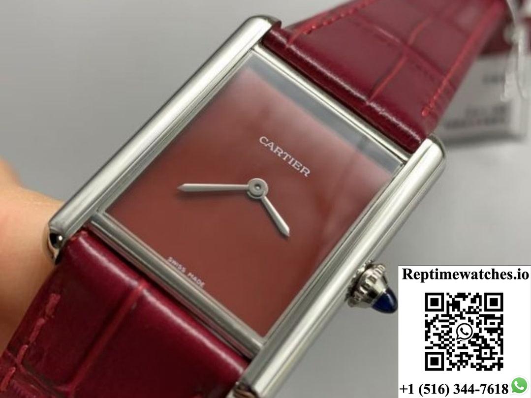 Cartier Tank WSTA0054 F1 Factory Square Dial