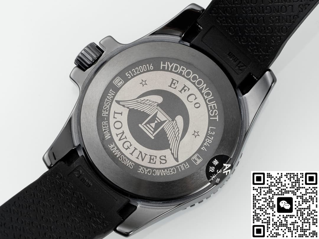 Longines Concas L3.784.4.56.9 AF factory rubber strap